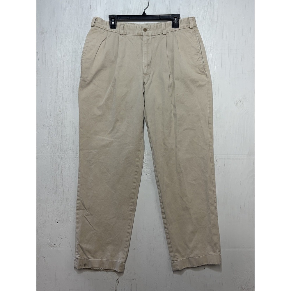 Bills Khakis Bullard Field Pants M2 Pleated Front Cuffed Khaki‎ Size 36x32
